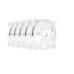 Kit Com 5 Ventoinhas Rise Mode Crystal Sound, 120mm, ARGB, Transparente - RM-CS-02-ARGB