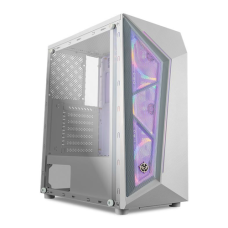 Gabinete Branco Gamer Com 3 Fans Frontal RGB - TGT