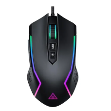 Mouse Gamer Eksa Em100 Rgb 8000 Dpi 7 Botões Preto
