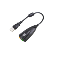 Adaptador de áudio de placa de som externa USB de 7.1 canais com microfone