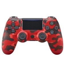 Controle Joystick Gamepad Sem Fio Dualshock 4 Para PS4 - Camuflado Vermelho