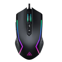 Mouse Gamer Eksa Em100 Rgb 8000 Dpi 7 Botões Preto