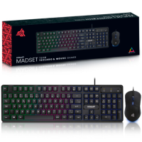 Kit Teclado e Mouse Gamer com Fio Usb e RGB - Knup